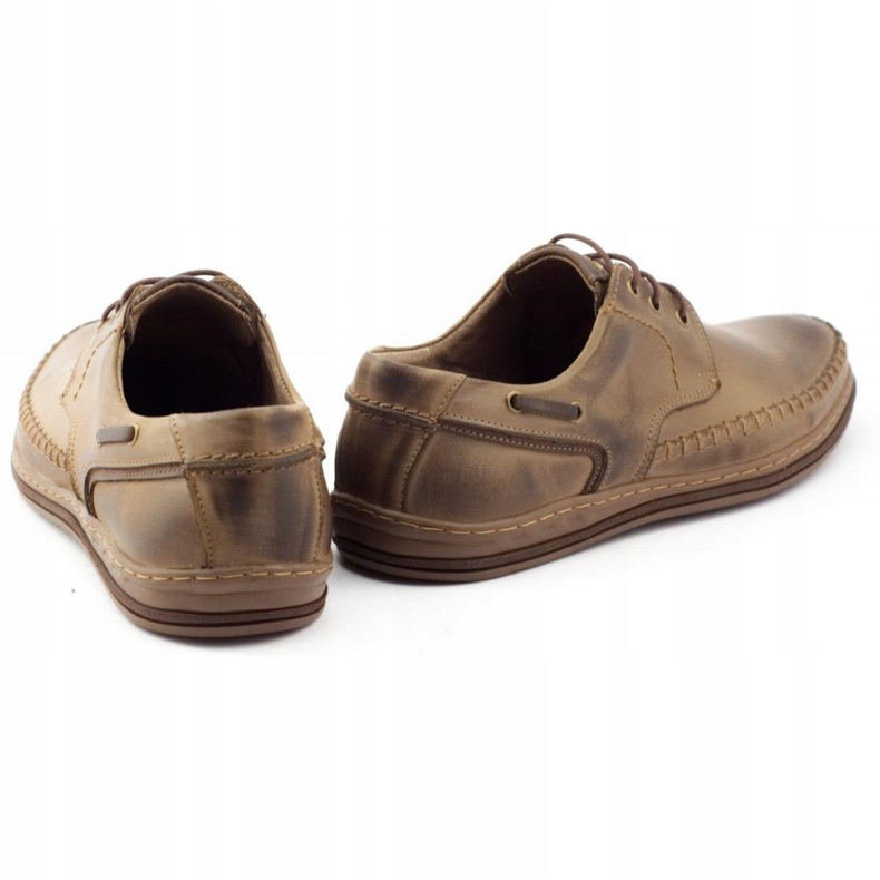 Polbut Scarpe da uomo in pelle J44PŁ marrone 4