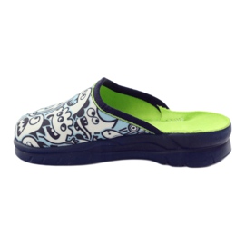 Scarpe per bambini Befado pantofole da colorare bianca blu navy blu 2