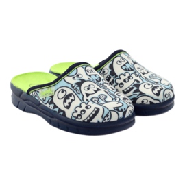 Scarpe per bambini Befado pantofole da colorare bianco blu navy blu 4