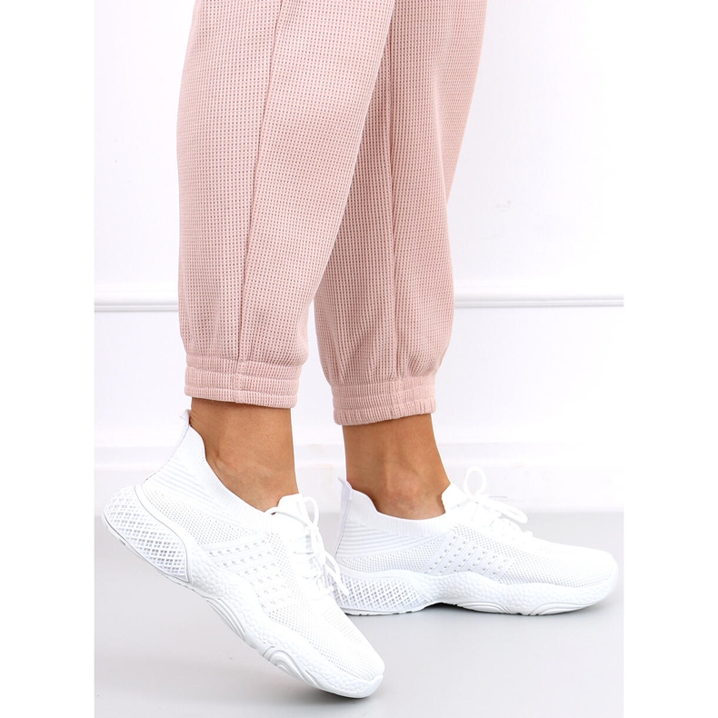 Yetto Scarpe sportive a calzino bianco bianca 1