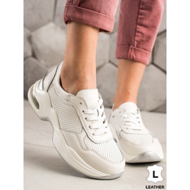Goodin Sneakers in pelle traforata bianca 1