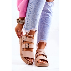 FM1 Sandali Reese Beige Con Fibbia 1