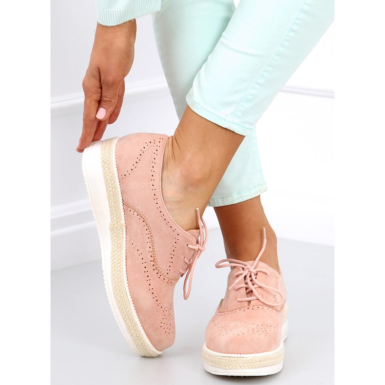Scarpe da donna espadrillas Apia Pink rosa 2