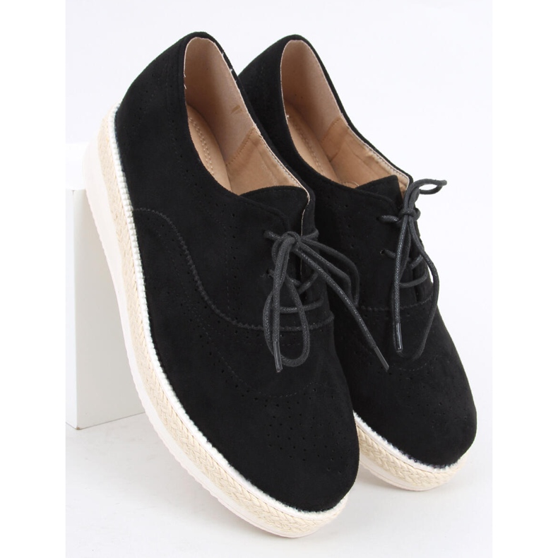 Scarpe da donna espadrillas Apia Nero 1