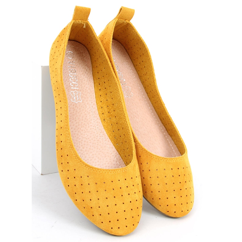 Ballerine traforate Ameli Yellow giallo 2