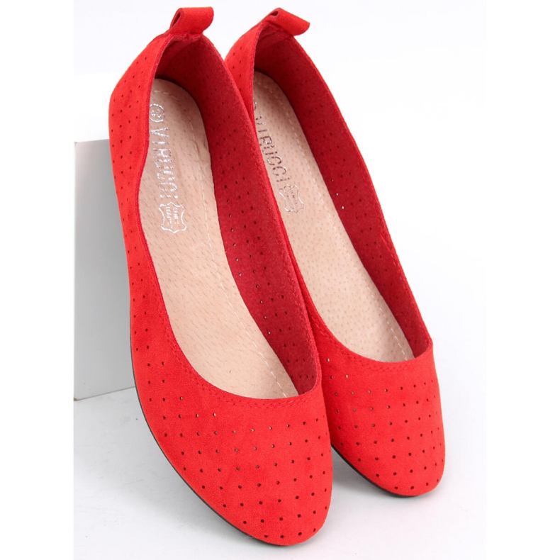 Ballerine traforate Ameli Red rosso 2
