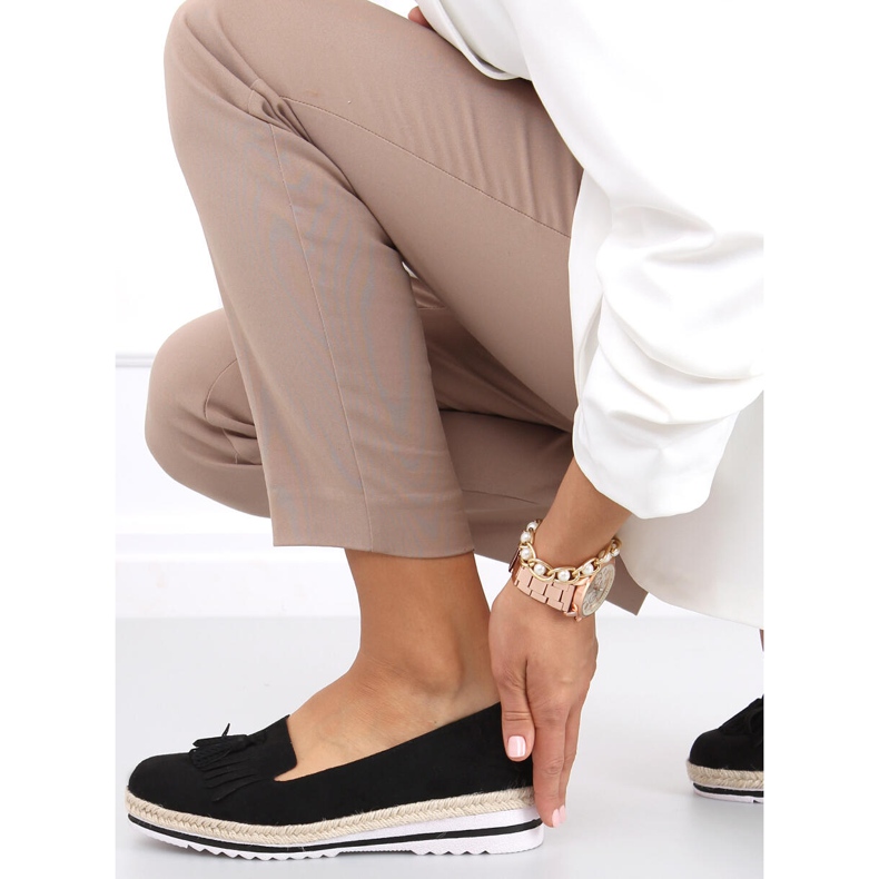 Mocassini da donna, espadrillas Hilma Black nero 2