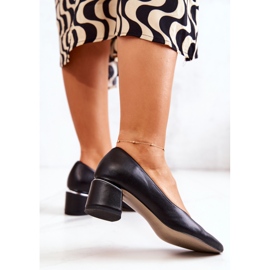 Décolleté In Pelle Punta Spitz Black Marilyn nero 1