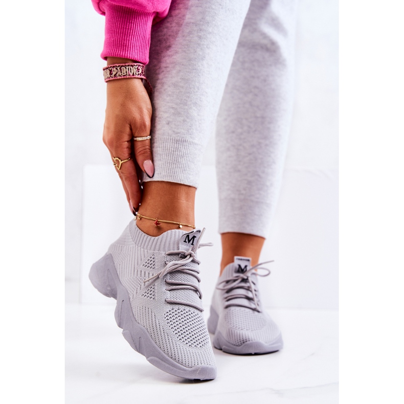 PS1 Scarpe Sportive Sneakers Tessuto Grigio Nolene 1