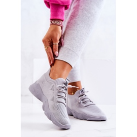 PS1 Scarpe Sportive Sneakers Tessuto Grigio Nolene 2