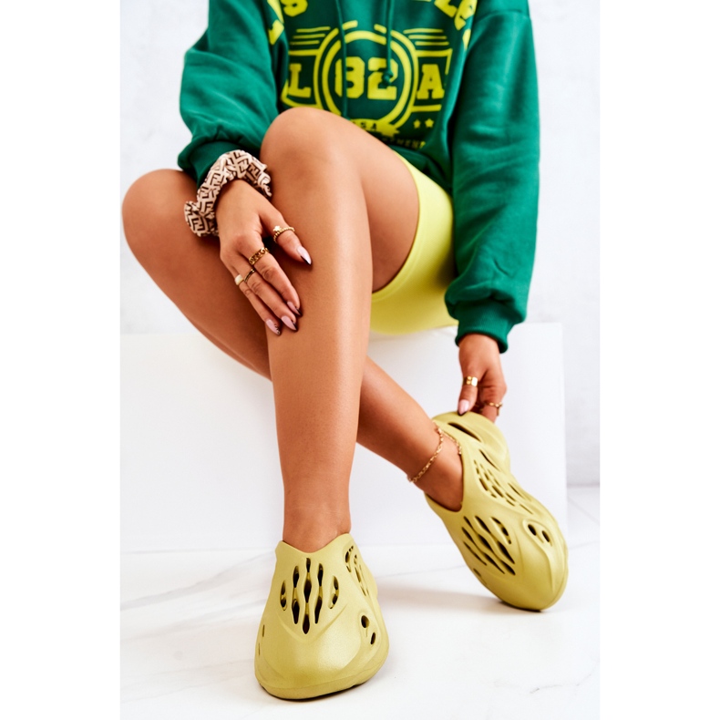 PS1 Scarpe sportive in schiuma leggera verdi sull'onda multicolore verde 1