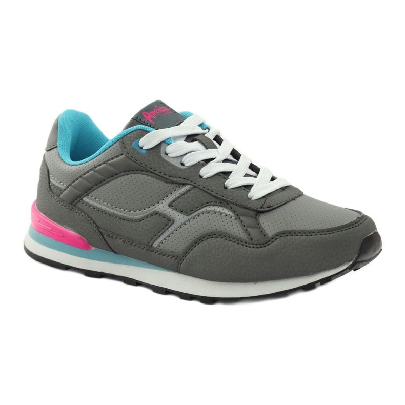American Club American C1 grigio sportivo jogging blu rosa 1