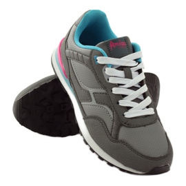 American Club American C1 grigio sportivo jogging blu rosa 3
