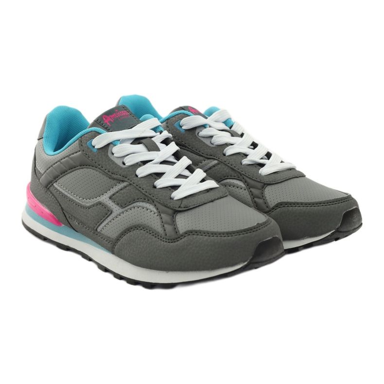 American Club American C1 grigio sportivo jogging blu rosa 4