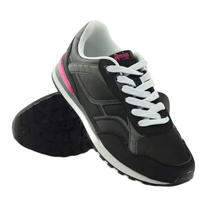 American Club C1 sport jogging nero rosa 3