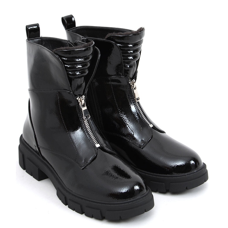Stivale piatto Haiti Black laccato nero 2