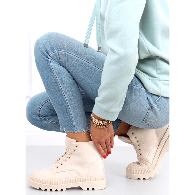 Sneaker da trekking alla caviglia Bibi Beige 2