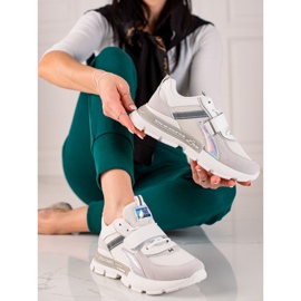 TRENDI Sneakers Sportive Con Velcro grigio 1