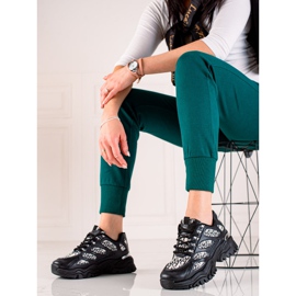 TRENDI Sneakers nere sulla piattaforma nero 1