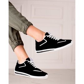 TRENDI Scarpe sportive leggere nero 1