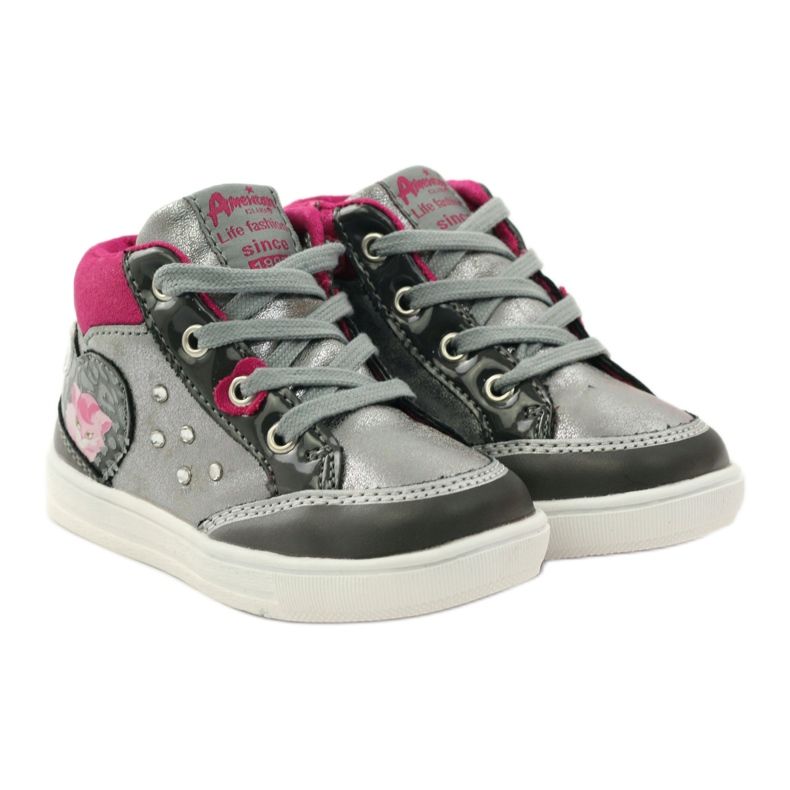 American Club Scarpe American 152893 scarpe sportive grigie rosa grigio 4