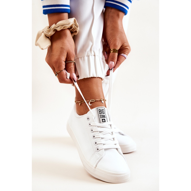 Sneakers in pelle Big Star JJ274311 Bianche bianca 1