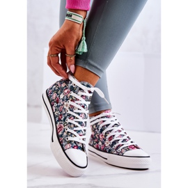 FS2 Sneakers Alte Con Fiori Di Nollie Verdi multicolore verde 2