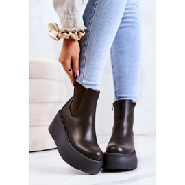 PS1 Stivali caldi Montiano verde scuro 2