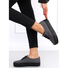 Sneakers con suola alta Donau DK.GRAY grigio 1