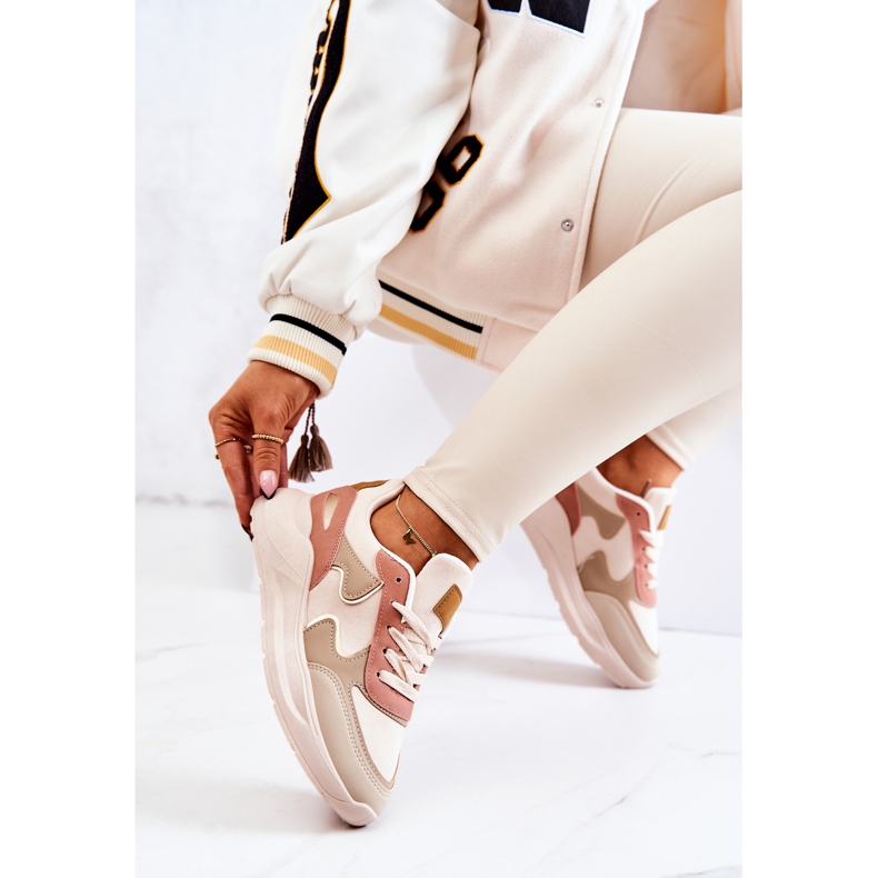 PS1 Scarpe sportive da donna Sneakers Beige-Rosa Bethell 2