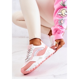 PS1 Scarpe Sportive Sneakers Rosa e Bianche Revenge bianco 2