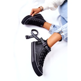 Sneakers alte isolate Big Star GG274026 Nere nero 2