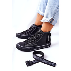 Sneakers alte isolate Big Star GG274026 Nere nero 3