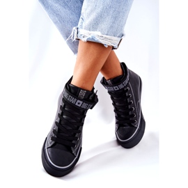 Sneakers alte isolate Big Star GG274026 Nere nero 4