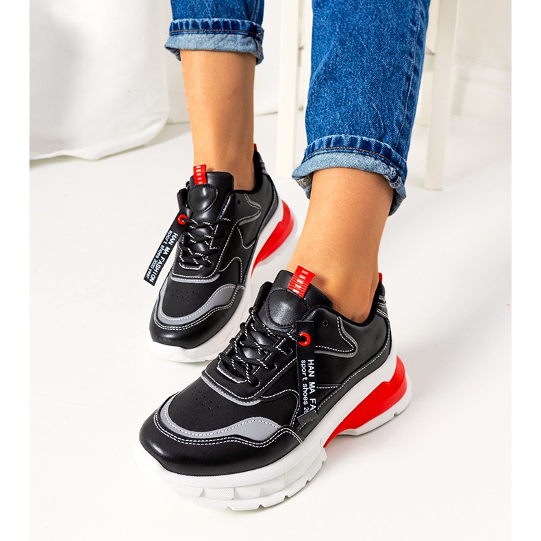 Sneakers Barbo da donna nere nero grigio 1