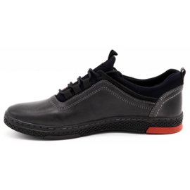 Polbut Scarpe casual in pelle da uomo K24, grigie grigio 1
