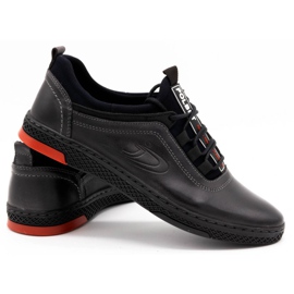Polbut Scarpe casual in pelle da uomo K24, grigie grigio 3