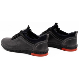 Polbut Scarpe casual in pelle da uomo K24, grigie grigio 5
