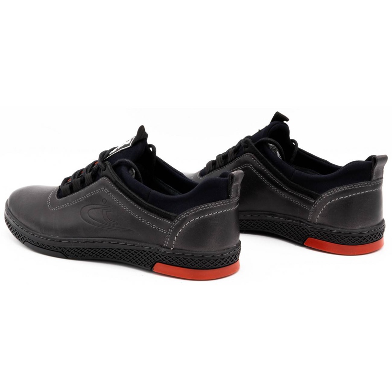 Polbut Scarpe casual in pelle da uomo K24, grigie grigio 5