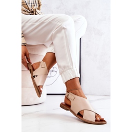 Lewski Shoes Sandali in pelle Lewski 3019 Beige 1