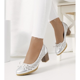 Décolleté Pereira argento traforato 1