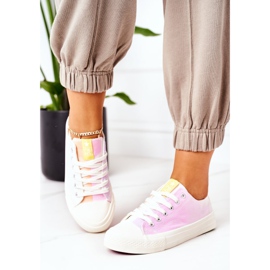 NEWS Sneakers classiche da donna Ecoma che cambiano colore bianco multicolore 2