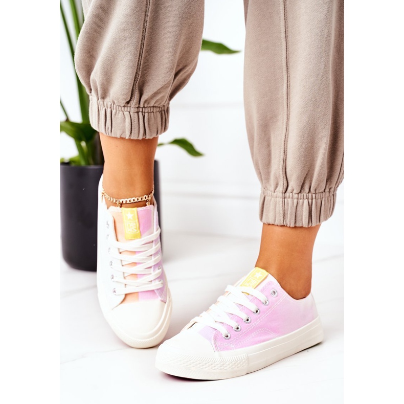 NEWS Sneakers classiche da donna Ecoma che cambiano colore bianco multicolore 2