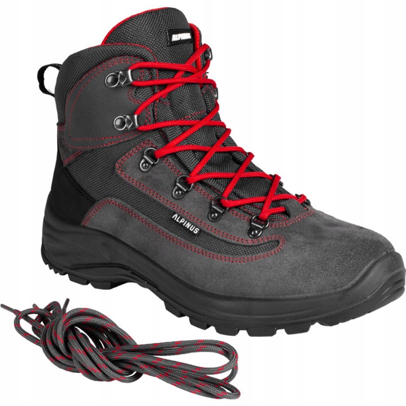 Alpinus Brahmatal High Active GR43321 scarpe da trekking rosso grigio 1