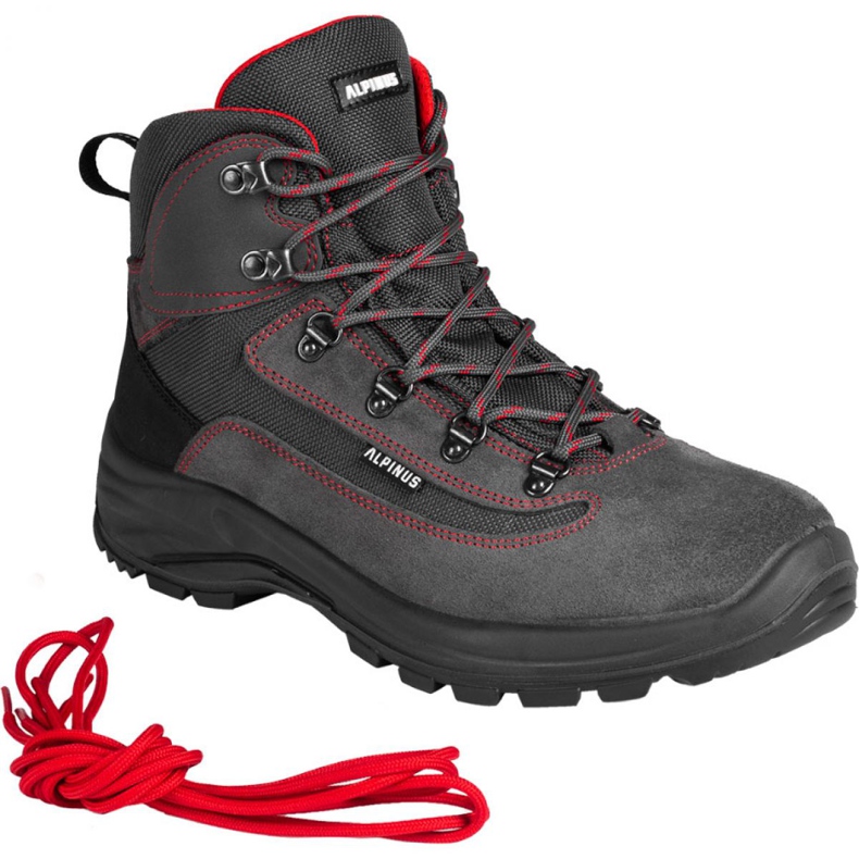 Alpinus Brahmatal High Active GR43321 scarpe da trekking rosso grigio 2