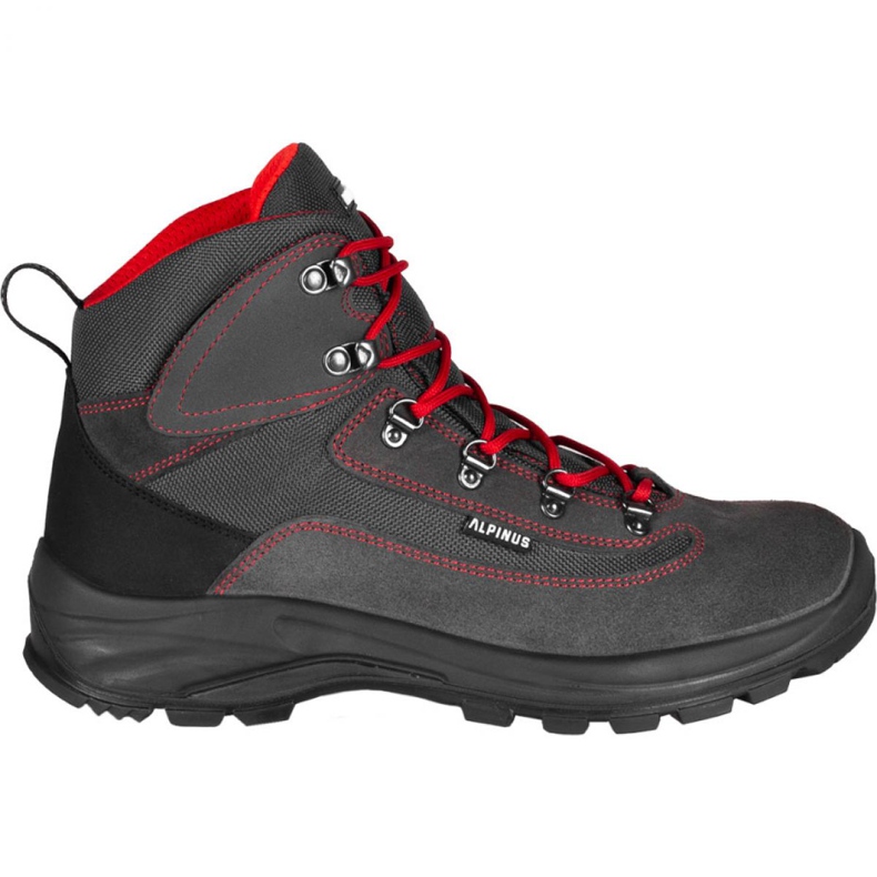Alpinus Brahmatal High Active GR43321 scarpe da trekking rosso grigio 3