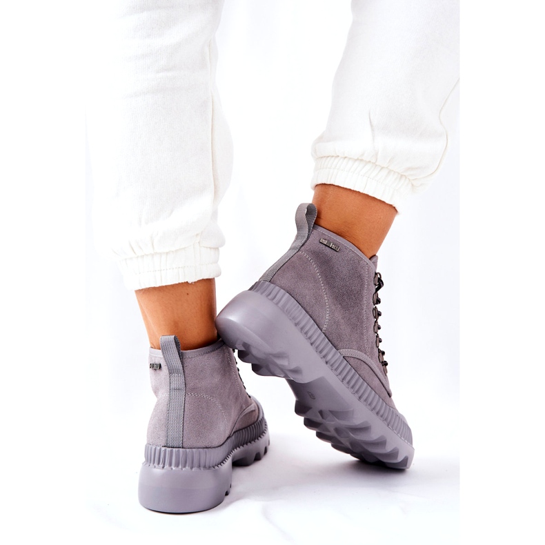 Stivali in pelle Big Star II274365 Grigio 1