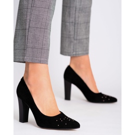 Marco Shoes Pompe 1007P nere con getti nero 1