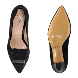 Marco Shoes 1008P décolleté in velour nero con decorazioni 1