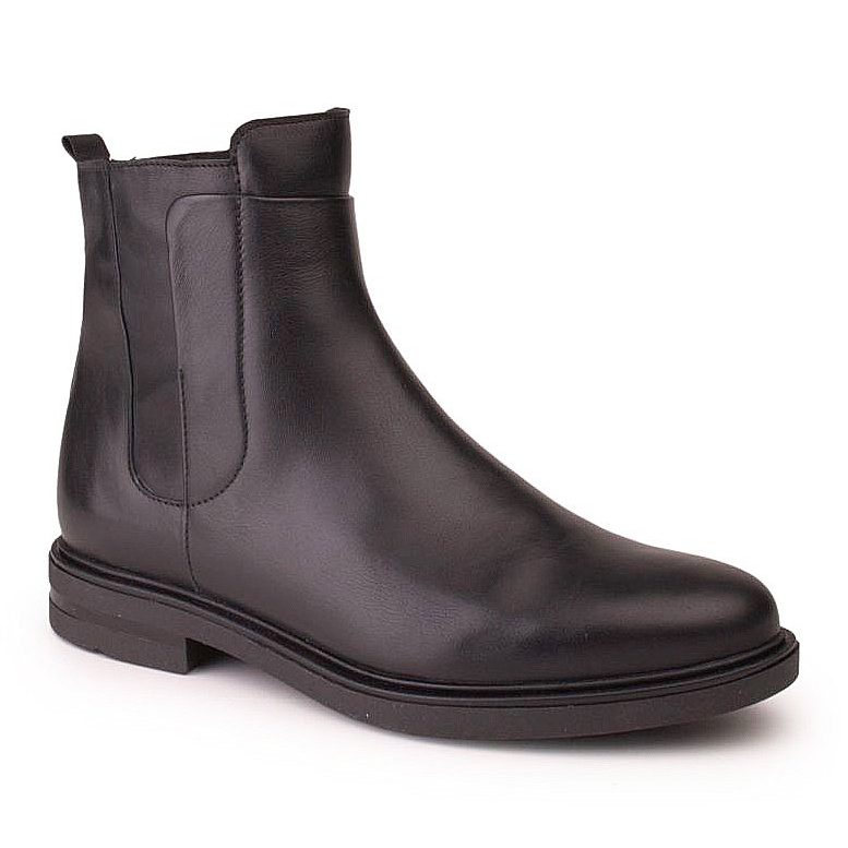 Marco Shoes Stivali leggeri con fondo piatto in pelle fiore nera nero 1
